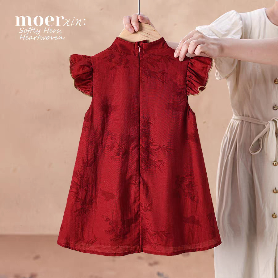 Children's Princess Dress, Han Dynasty, Baby One-Year-Old Dress, Summer Dress, New Soft and Breathable Girl's Chinese Style Cheongsam Dress