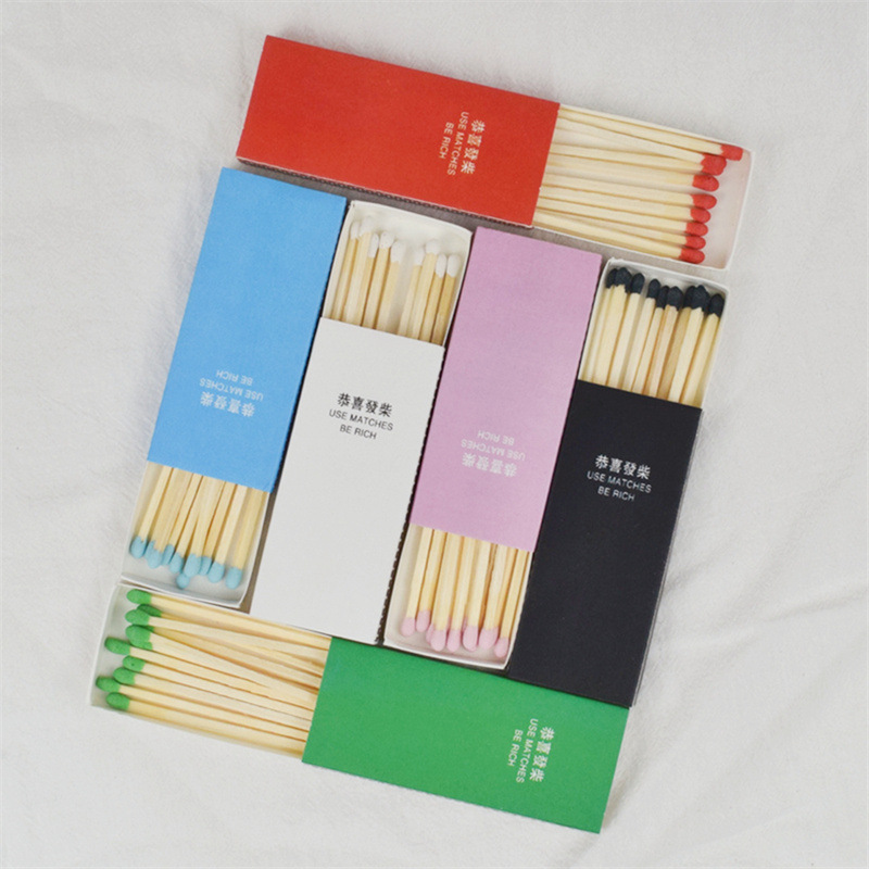 Manufacturers Process Custom All Kinds of Advertising Matches Hotel Aromatherapy Matches Birthday Candles Matches Wholesale Free Printing