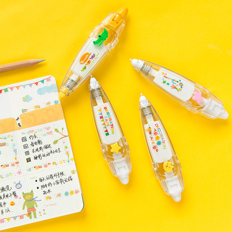 Lace Correction Tape Correction Tape for Students to Mark Handbook Pattern Modification Tape Korean Cute DIY Diary Girl