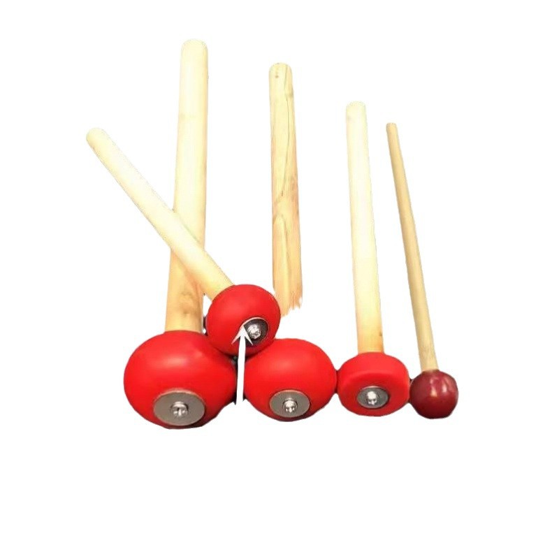 Large Hammer for Clearing Paths, Gong Hammer, Wooden Hammer, Small Gong Hammer, Solid Wood Drumstick, Rubber Mallet