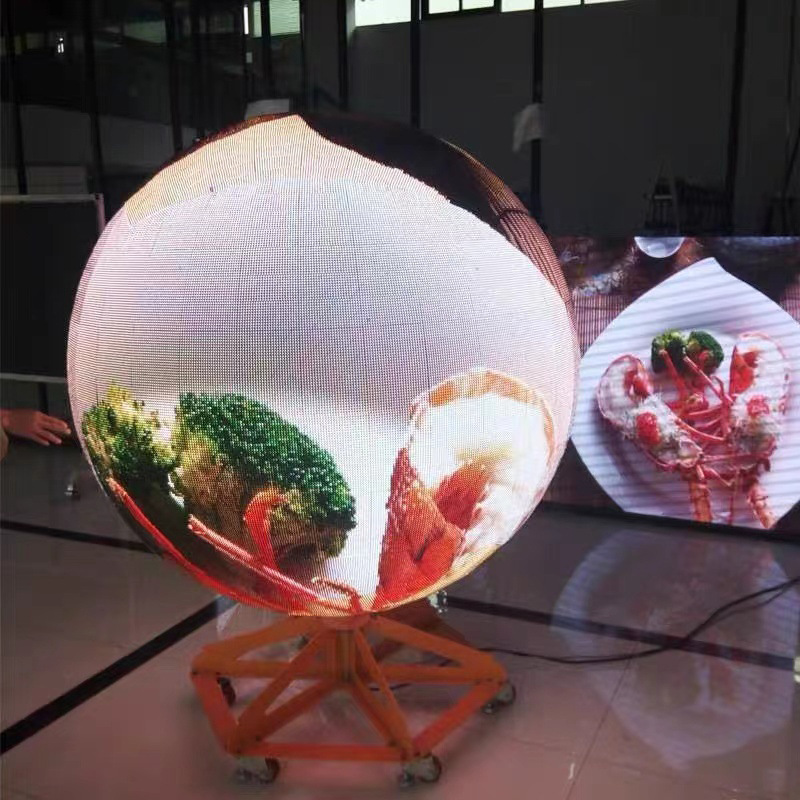 Xinshi Zhixian Ceiling Ceiling led Hemisphere Diameter 3m Indoor Full Color Round Ball Special-Shaped Screen p2 LED Spherical Screen