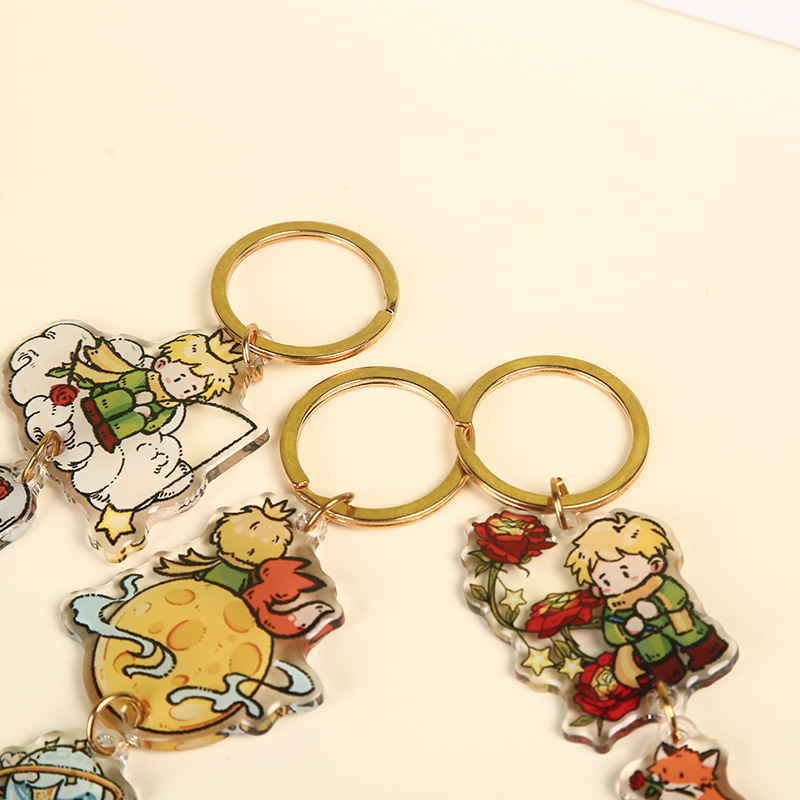 Customized Transparent Acrylic Stand-Up Self-Printed Humanoid Desktop Ornaments Peripheral DIY Cartoon Stand-Up Keychain Pendant