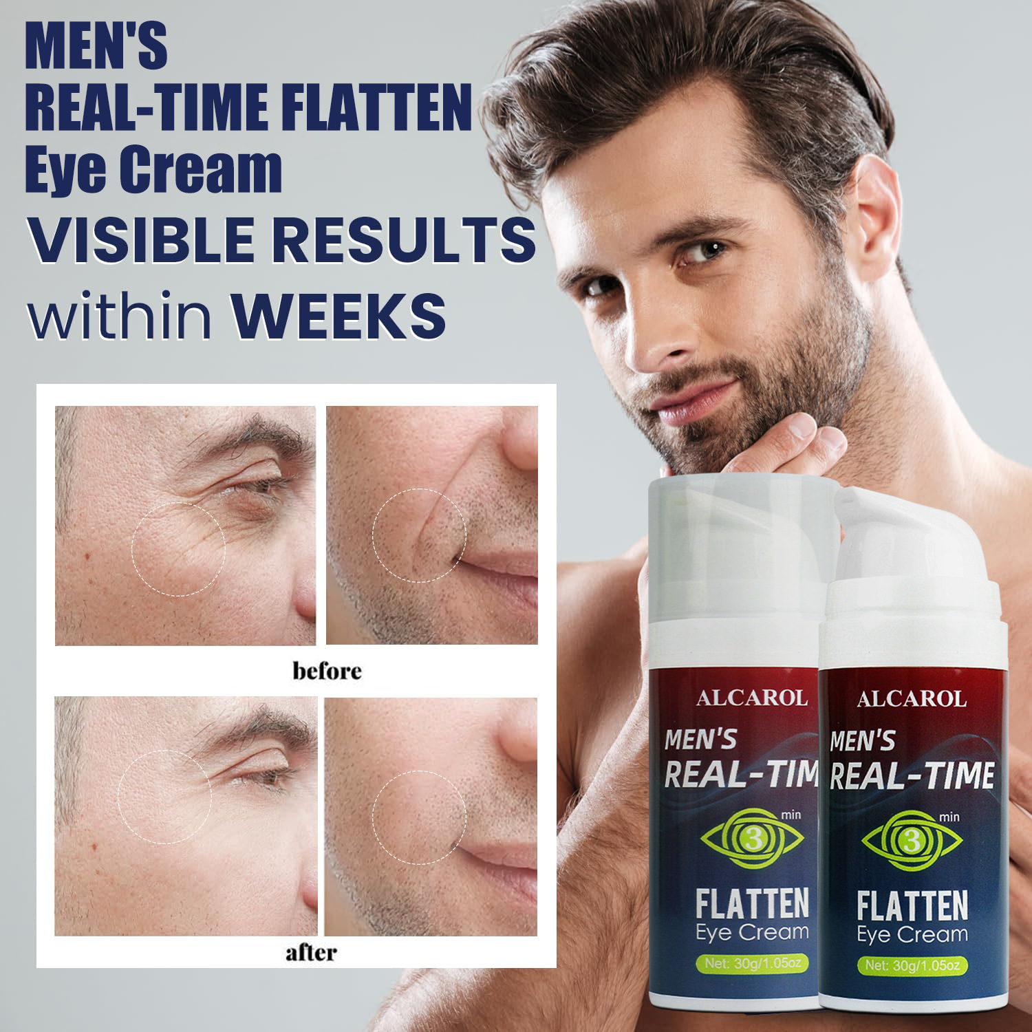 Крем для глаз для мужчин, осветляющий, подтягивающий, сглаживающий мелкие морщины, оптовая продажа