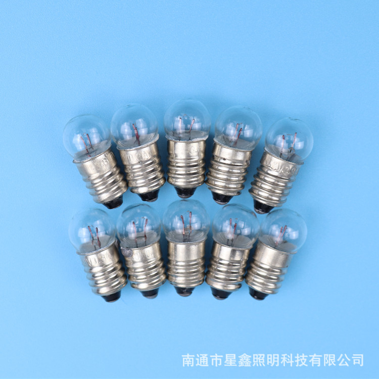 1.5V2.5V3.8V4.8V6V Old-Fashioned Flashlight Bulb E10 Physics Experiment Box Matching Small Bead Bulb