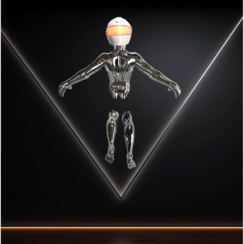 Современные украшения, настенное подвесное украшение в виде робота с подсветкой, для баров и клубов