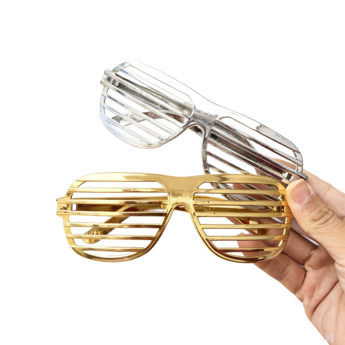 Cross-Border Party Blinds Electroplated Glasses Frame Masquerade Party Party Glasses Party Decorative Mirror Without Mirror