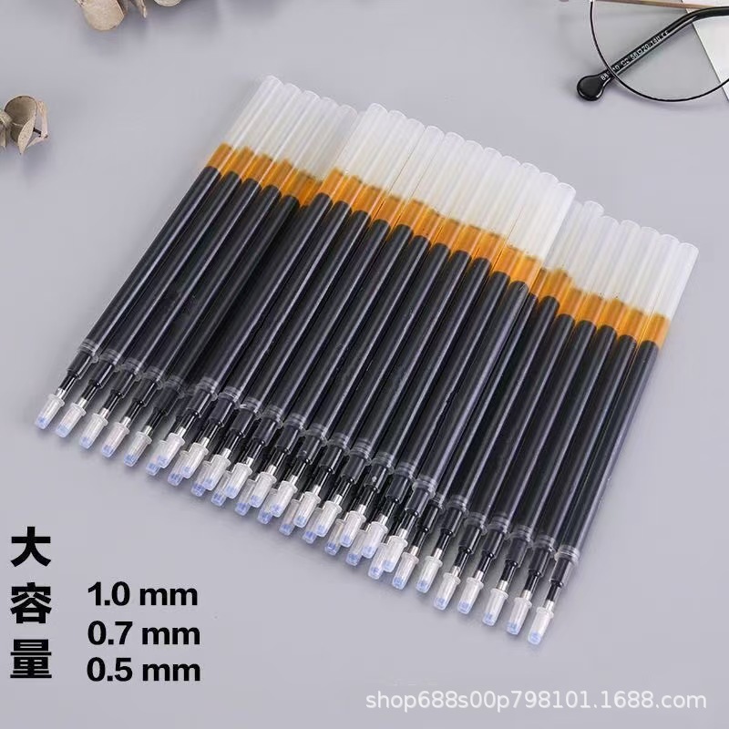 Large Capacity Gel Pen 0.5/0.7/1.0 Bullet Black Frosted Office Sign Pen Student Examination Pen