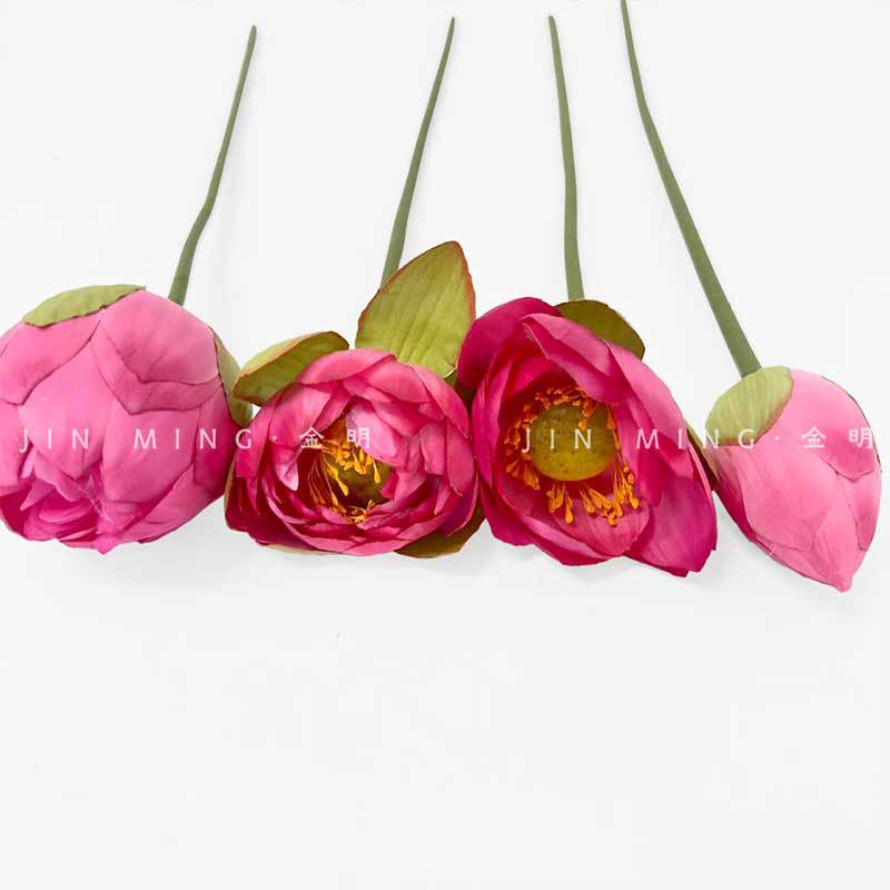 Chinese-Style Simulated Fake Flower, Large Lotus, Lotus Leaf, Lotus Pod, Living Room Coffee Table, Desktop for Buddha Lotus, Single Simulated Flower Lotus