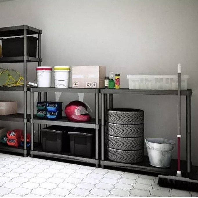 Cross-Border Load-Bearing Storage Racks, Thickened Supermarket Floor-Standing Display Racks, Shelves, Supermarket Storage Racks, Plastic Storage Racks