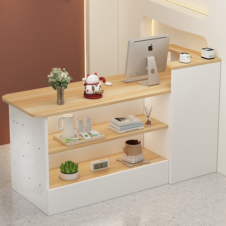 Новый прилавок магазина одежды в стиле ваби-саби, барный прилавок, кассовый прилавок, стол для ресторана B&B, легкий роскошный стол для ресепции