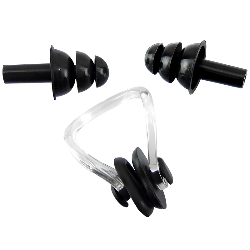 Boxed Silicone Nose Clip Earplugs Portable Set Swimming Supplies Children Adult Waterproof Manufacturer Wholesale Earplugs Nose Clip