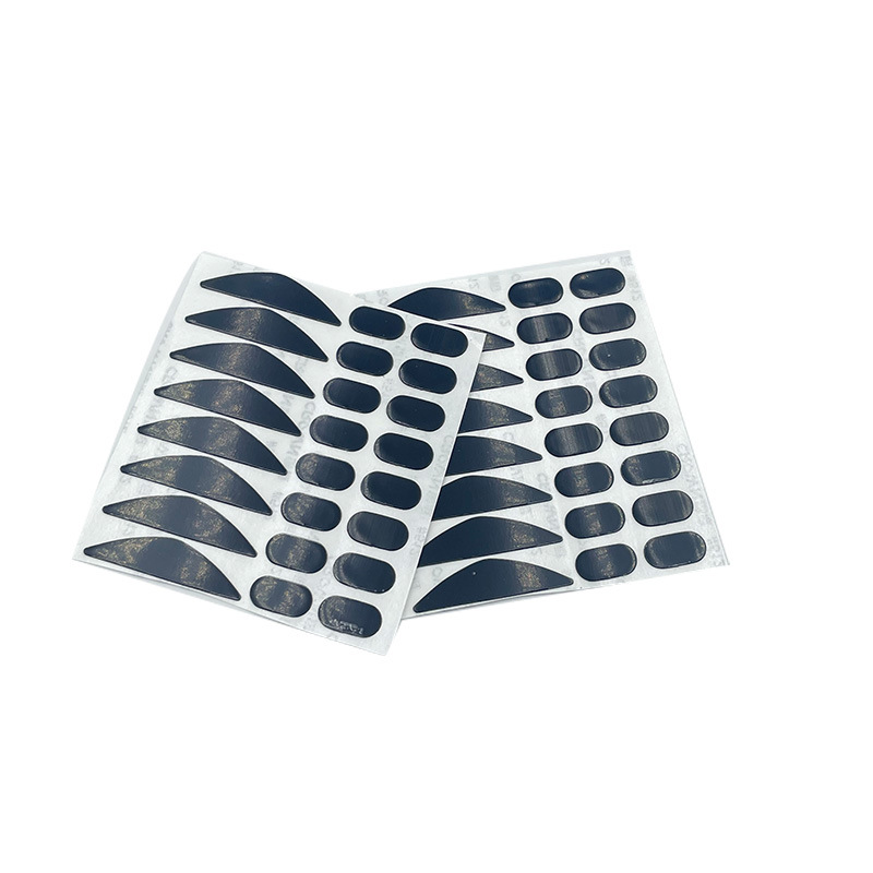 Abrasion Resistant Gaming Mouse Foot Pad Silicone Pad Curved Self-Adhesive Pad Anti-Slip Pad Black Silicone Anti-Slip Foot Pad Customization