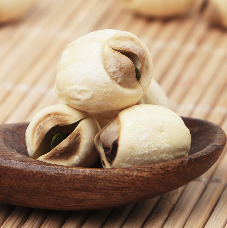 Handmade cored white lotus seeds fresh lotus seeds 500g porridge big lotus seeds dried lotus seeds handmade factory wholesale