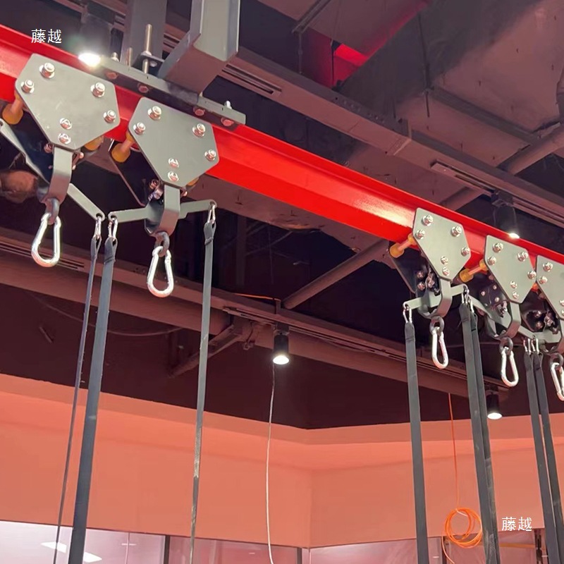 Boxing Sandbag Rack Mobile Track Sandbag Sandbag Hanger Indoor and Outdoor Boxing Gym Storage Sandbag Slide Guide Rail