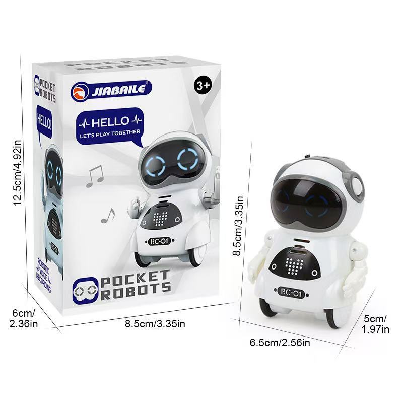Cross-Border Pocket Xiaobao Children's Electric Multifunctional Voice Intelligent Mini Pocket Robot English Version