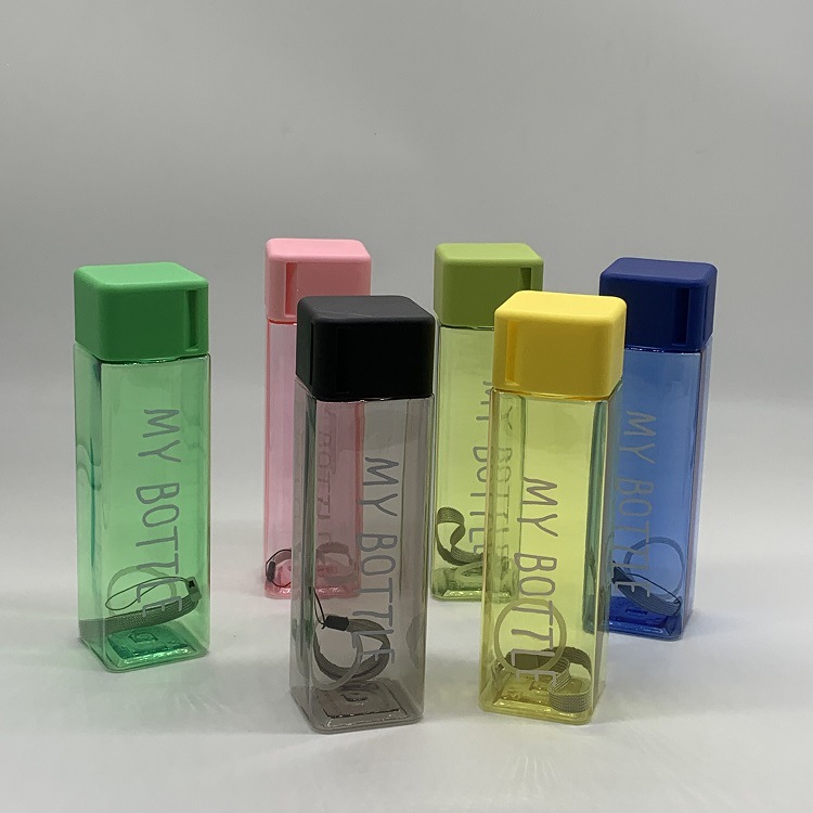 Креативный доступный спортивный стакан для улицы, портативный прозрачный пластиковый стакан для рекламы, оптовая продажа