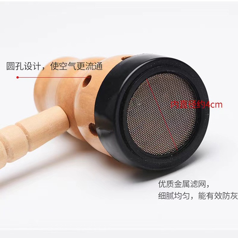 Portable Wooden Painted Gourd Moxibustion Anti-Scalding Moxibustion Hall Moxibustion Tool Handheld Solid Wood Moxibustion Wholesale Moxibustion Box