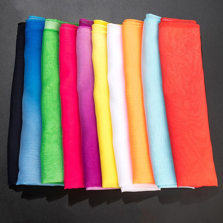 Dance scarf gauze dance handkerchief performance Square props square scarf Jiaozhou Yangko grading scarf