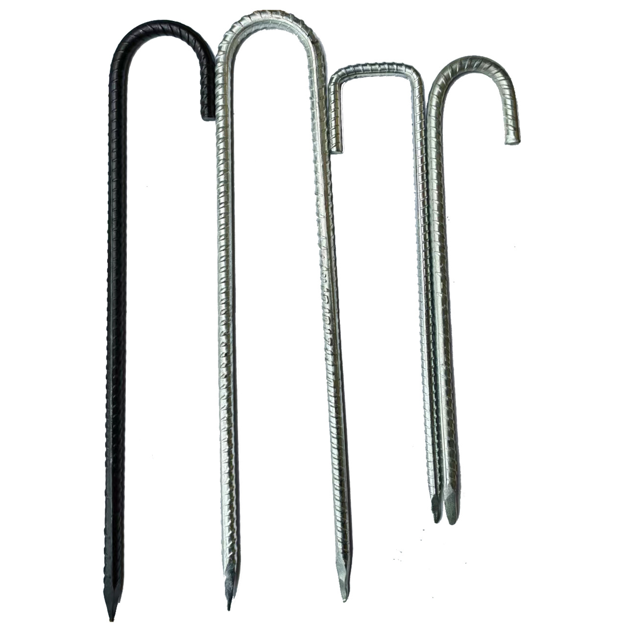 Customized Reinforced Tent Ground Nails M8M10M12 Special-Shaped Hooks Hot-Dip Color Zinc Special-Shaped Embedded Parts Camp Nails