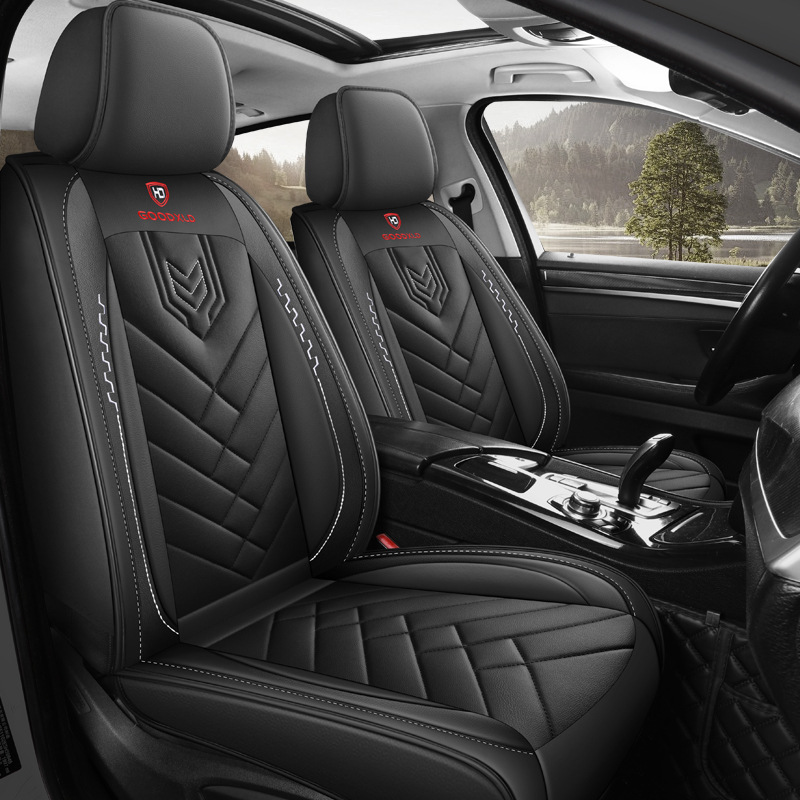 Cross-Border Foreign Trade Car Seat Covers, Suitable for All Seasons, Five-Seater Full Set of Seat Cushions, Leather Seat Interior Covers, Exclusively for Cross-Border Trade