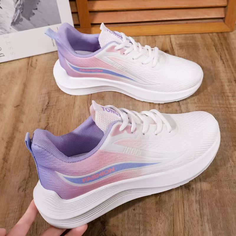 2025 New Spring and Autumn New Ultra Light Running Shoes sneaker Breathable Shock Absorption Soft Sole Student Light Running Women's Shoes