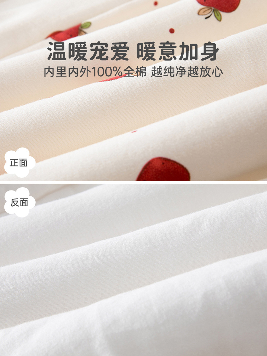 Baby Winter Quilted Jumpsuit for Baby Girl Casual Style Crawler Suit 80g Autumn and Winter Outing Clothes Home Clothes