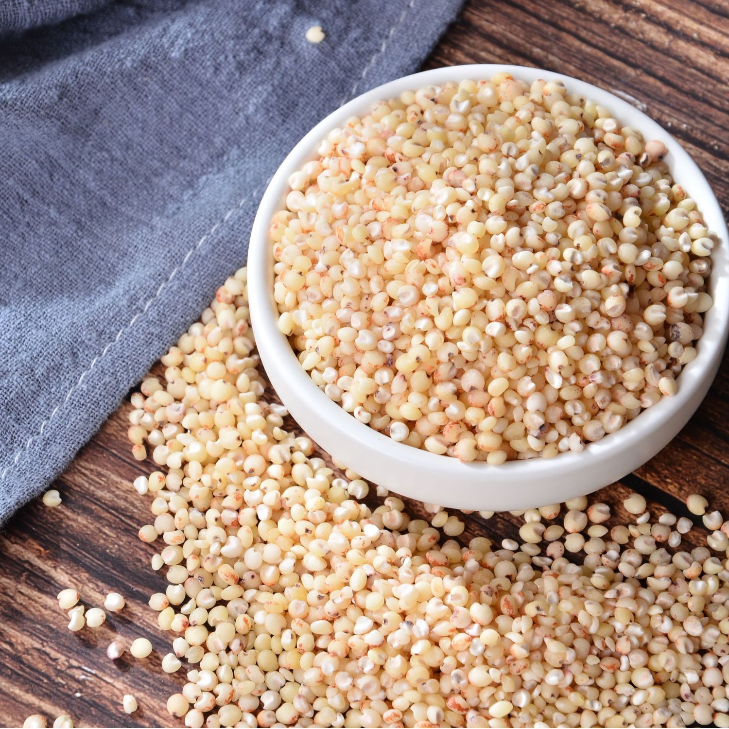 seasonal new rice northeast white sorghum rice grain porridge coarse grains rice vacuum packaging 0.50kg peeled sorghum rice