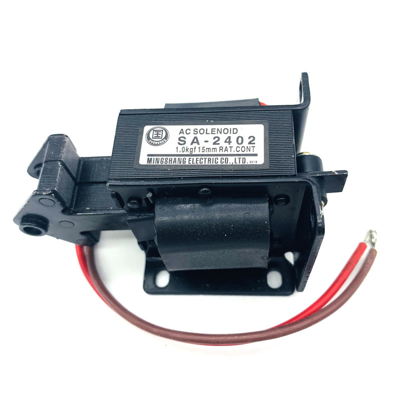 SA-2402 AC traction electromagnet sa-2402 push-pull electromagnet stroke 10mm suction 1kg