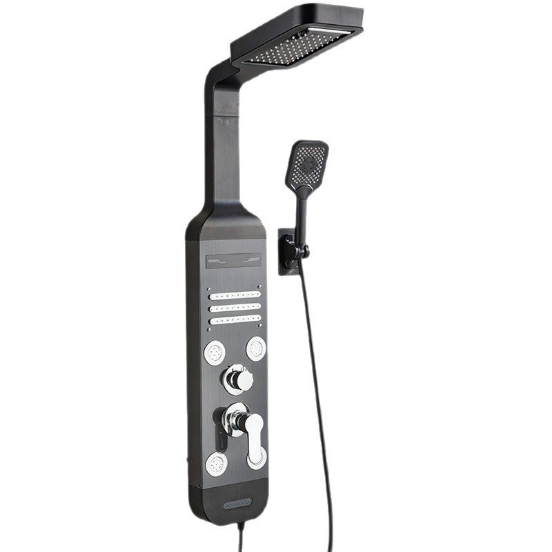 Shower Panel Cross-Border E-Commerce Source Supply Modern Smart Led Digital Display 304 Stainless Steel Shower Screen