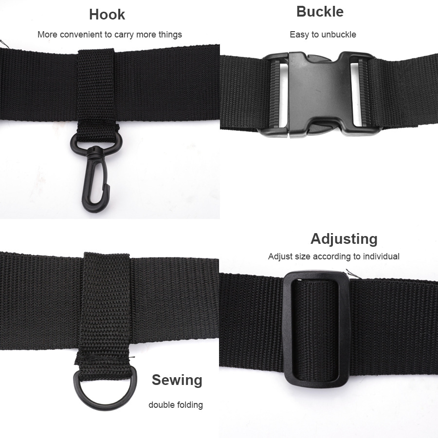 FISHKING fishing rod bracket belt buckle adjustable hook with lock portable fishing equipment cross-border wholesale