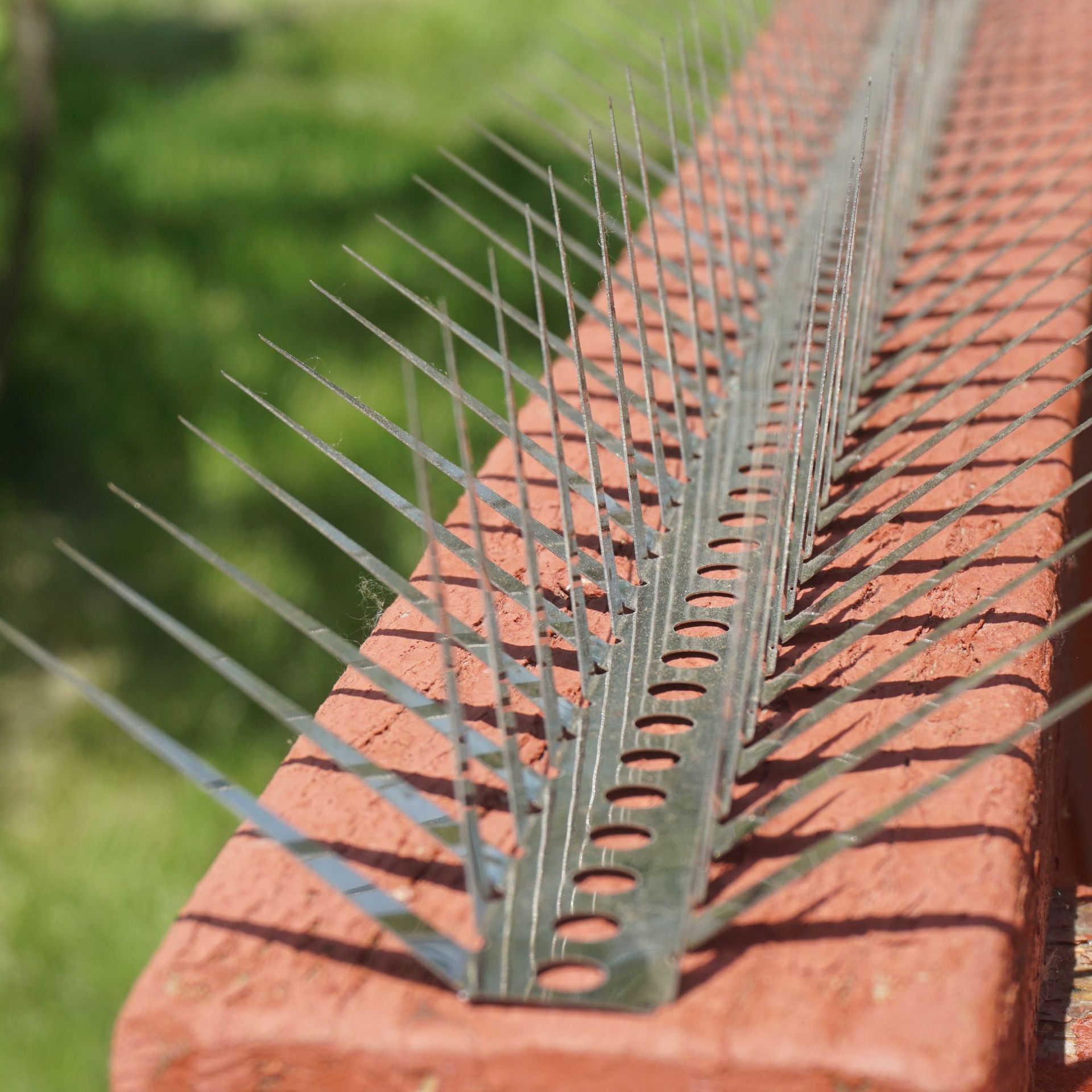 Stainless Steel Plate Outdoor Balcony Fence Anti-Cat Climbing Spikes School Fence Steel Spikes Customization