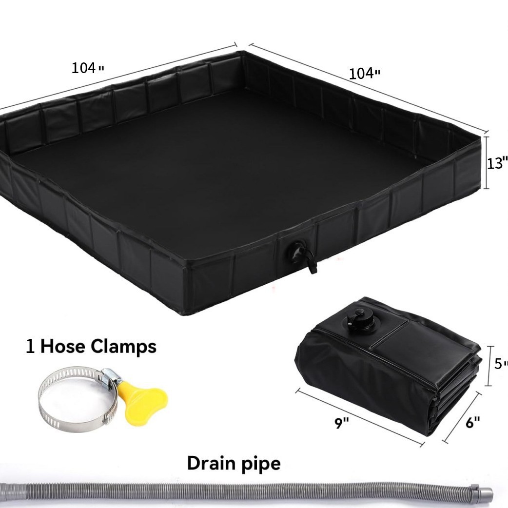 Amazon's Best-Selling Portable Car-Mounted Water Basin, Foldable Mobile Bath Pool, Outdoor Water Storage Pool Tray