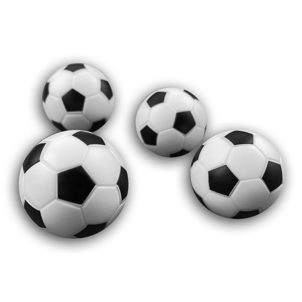 Table football accessories desktop football 32mm foosball black and white plastic football diameter source manufacturer