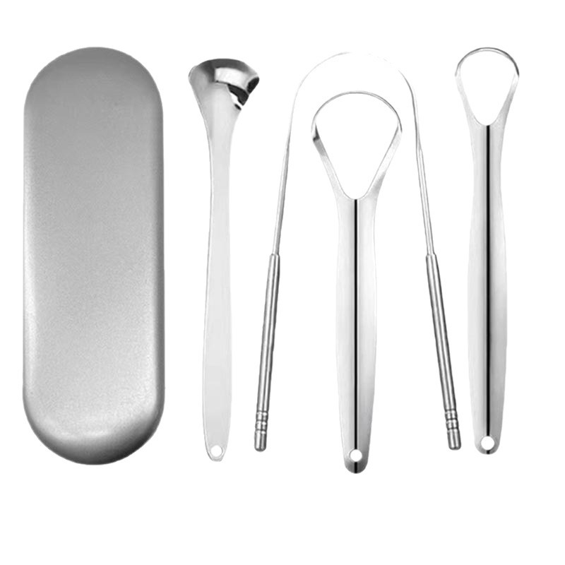Manufacturer Stainless Steel Tongue Scraper Tongue Coating Cleaning Tool Oral Tongue Scraper Tongue Coating Cleaner Tongue Scraper Tool Wholesale