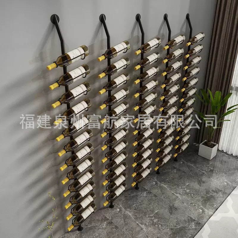 Настенный стеллаж для хранения красного вина, напольный стеллаж для красного вина, металлические изделия на экспорт