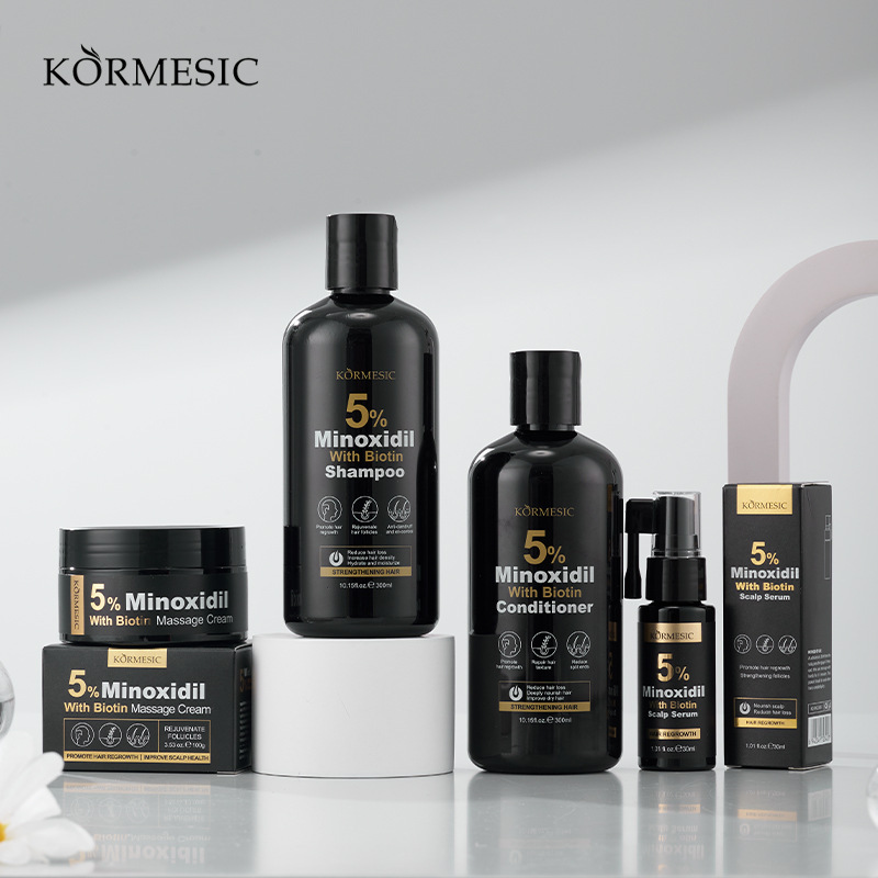 Kormesic Full English Shampoo Cross-Border Foreign Trade Shampoo Scalp Essence Water Massage Cream In-Stock Wholesale