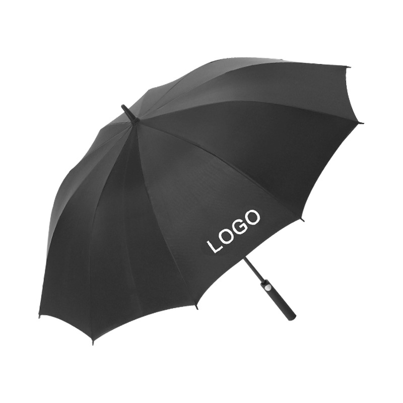 10 bone vinyl business gift umbrella wholesale 27-inch full fiber Automatic golf umbrella advertising umbrella printed LOGO