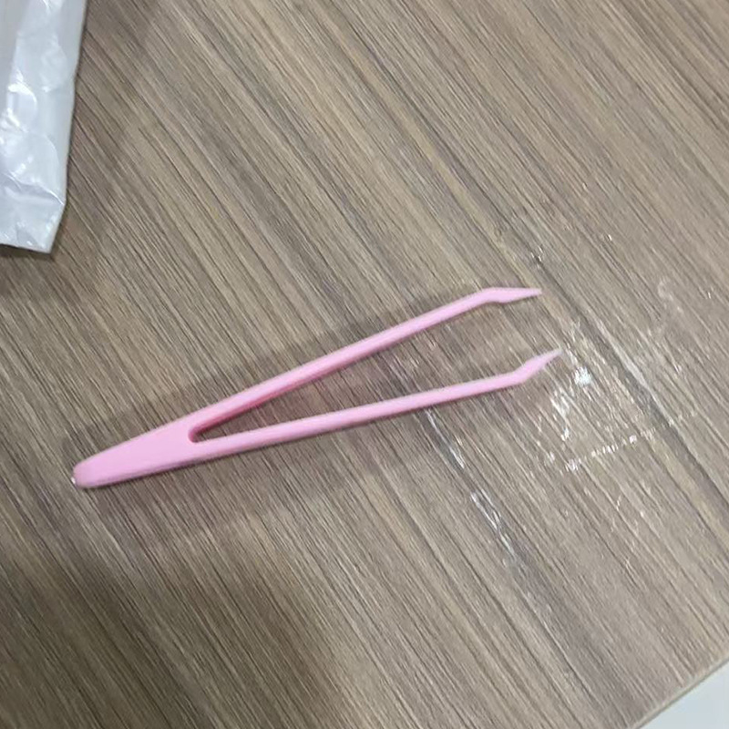 В наличии Наклейки для ногтей Пластиковые пинцеты Журнал Пинцеты с изогнутым концом Макаарон Гуашь Журнал Маленькие пинцеты