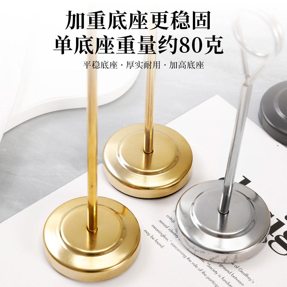 Держатель карточек из нержавеющей стали, для блюд, для свадебных банкетов, карточек мест, номерных табличек, стильный настольный