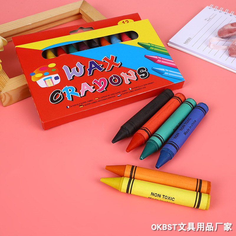 Oil Pastel Multi-Colorful Primary School Kidsren's Cylindrical Crayon Colorful Oil Stick Kindergarten Baby Washable Hand Painting