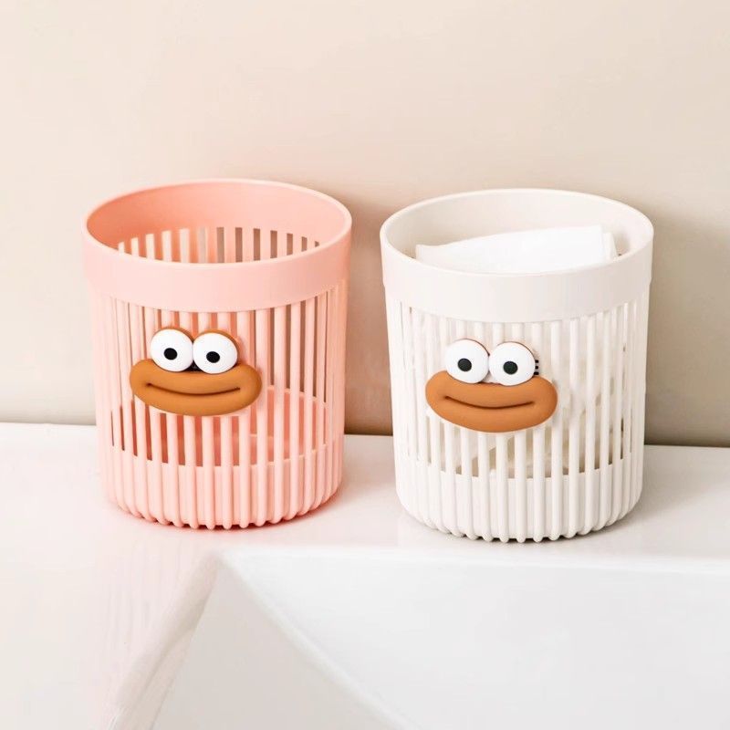 Large-Capacity Pen Holder with Big Mouth and Cute Cartoon Cute Desktop High-Value Student Stationery Office Makeup Brush Storage Holder