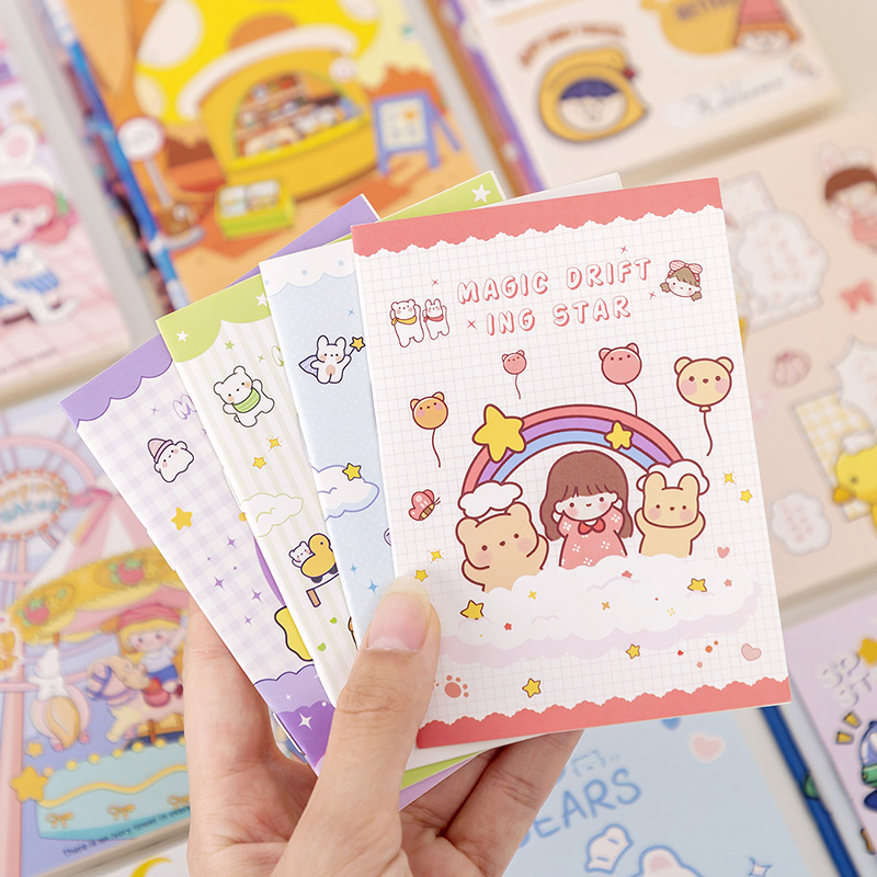 Xiao Meng children's stationery learning supplies kindergarten gift LOGO printing notebook mini cartoon notebook wholesale