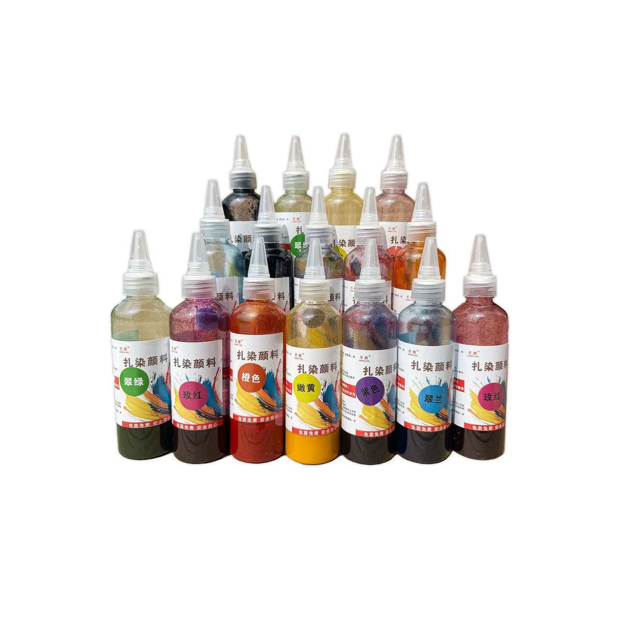 Tie-Dye Pigment Kidsren's Tie-Dye Art Tie-Dye Dye DIY Dyeing Kindergarten Handmade Non-Fading No-Boil Color Powder