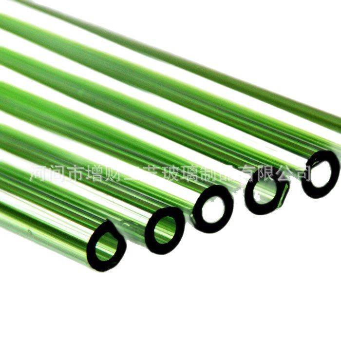 Processing and Customizing Green High Borosilicate Glass Tube Raw Materials. Custom-Made High-Temperature Resistant Glass in Various Specifications According to Drawings and Samples