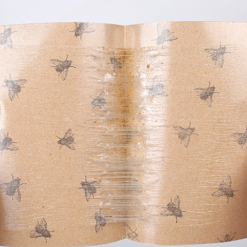 Foreign Trade Sticky Fly Board Fly Stickers Strong Sticky Fly Stickers to Trap and Kill Flies to Catch Flies Stickers Fly Glue Strong Sticky Fly Board