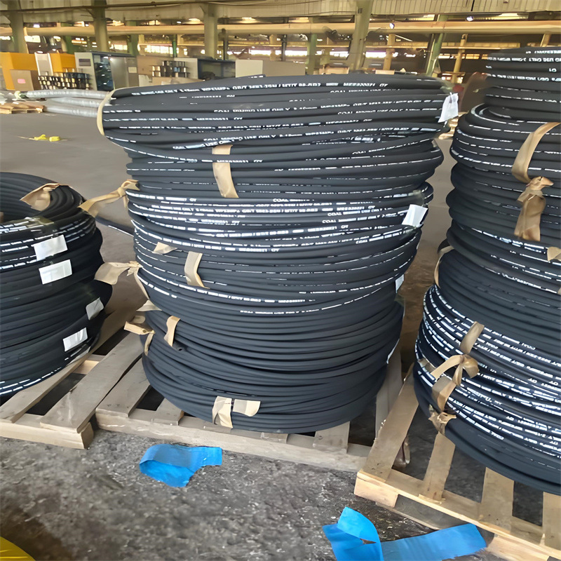 Mining High-Pressure Hose Steel Wire Braided Hydraulic Machinery High-Pressure Oil Pipe High-Pressure Braided Hose Wear-Resistant High-Pressure Hose