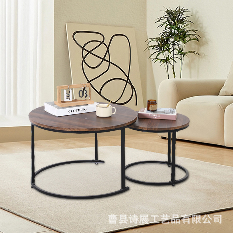 in stock Small Apartment Coffee Table Living Room High-grade Household Simple Side Table Windowsill Creative Afternoon Tea Round Table