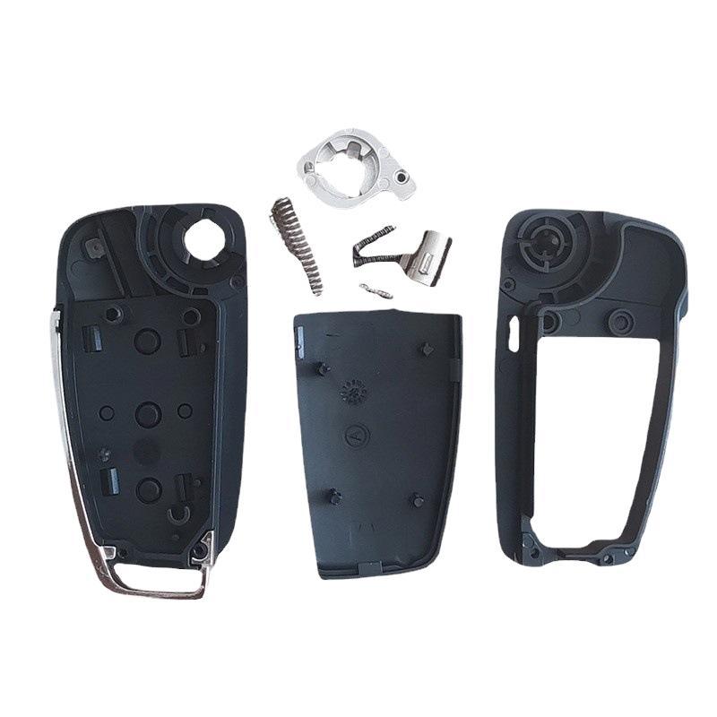 Suitable for A6 car key folding key Shell after installing iron general replacement shell remote control modification