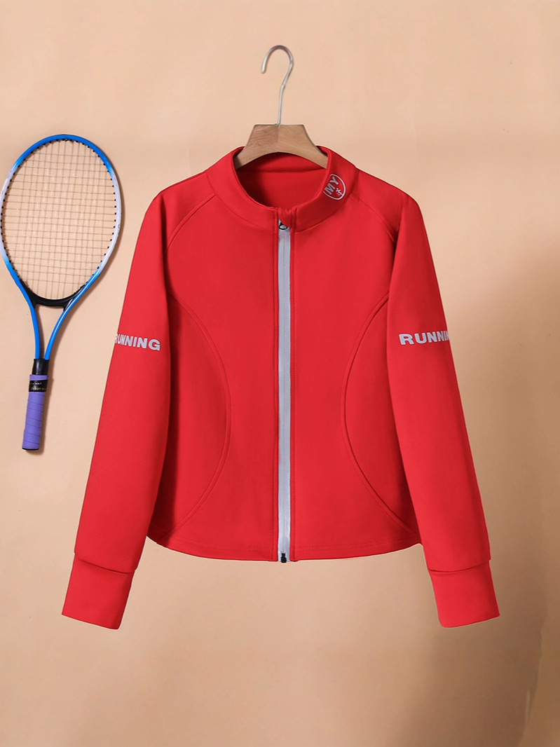 New Fleece-Lined Stand-Up Collar Cardigan with Luminous Zipper Jacket in 6 Colors