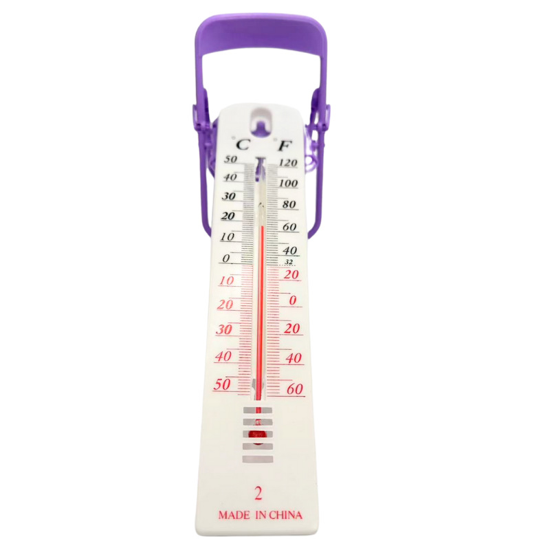 2 yuan stall supply bag household department store small straight plate hanging indoor thermometer teaching experimental thermometer
